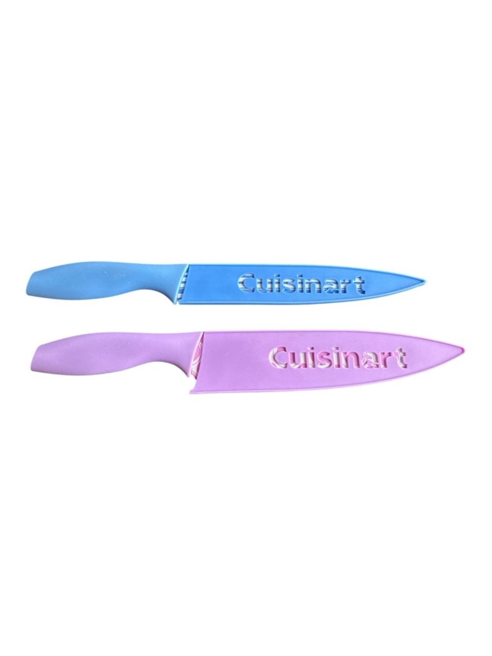 Cuisinart Nonstick Kitchen Knife Lot Chef Slicing Knife 8 Inch W Covers‎